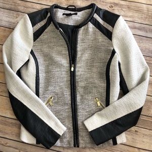 H&M jacket, beautiful faux leather details